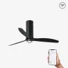 TUBE FAN M LED Ventilateur noir mat DC SMART