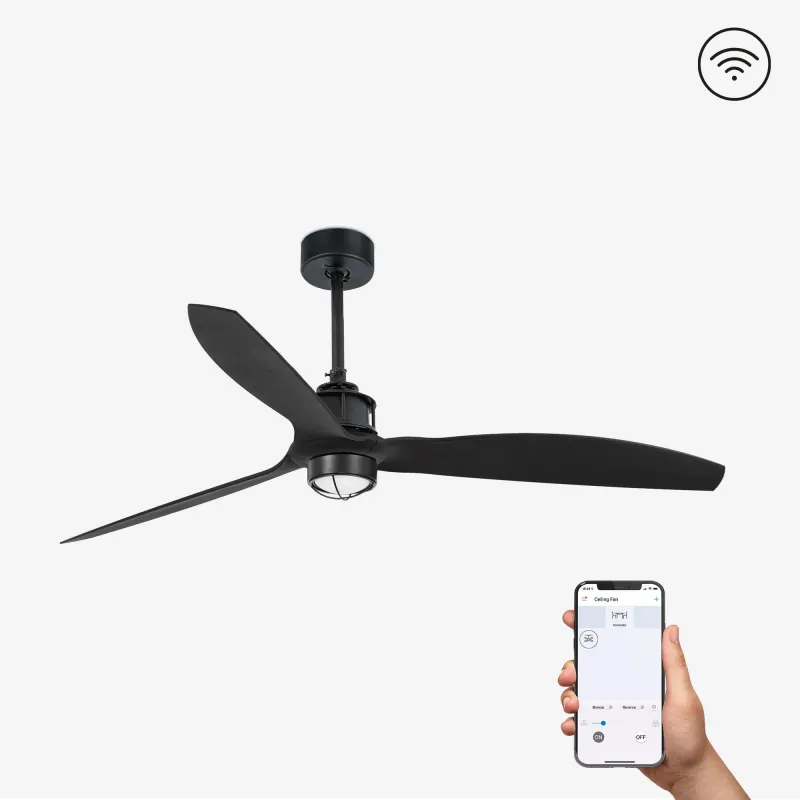 JUST FAN M LED Ventilateur noir mat DC SMART