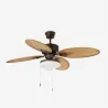 LOMBOK L Ventilateur marron foncé