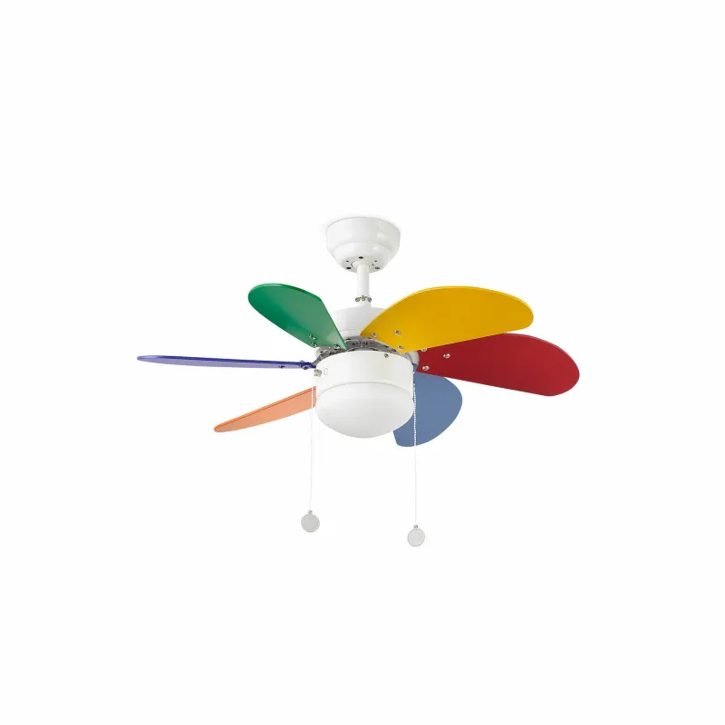 PALAO S Ventilateur multicouleurs de plafond
