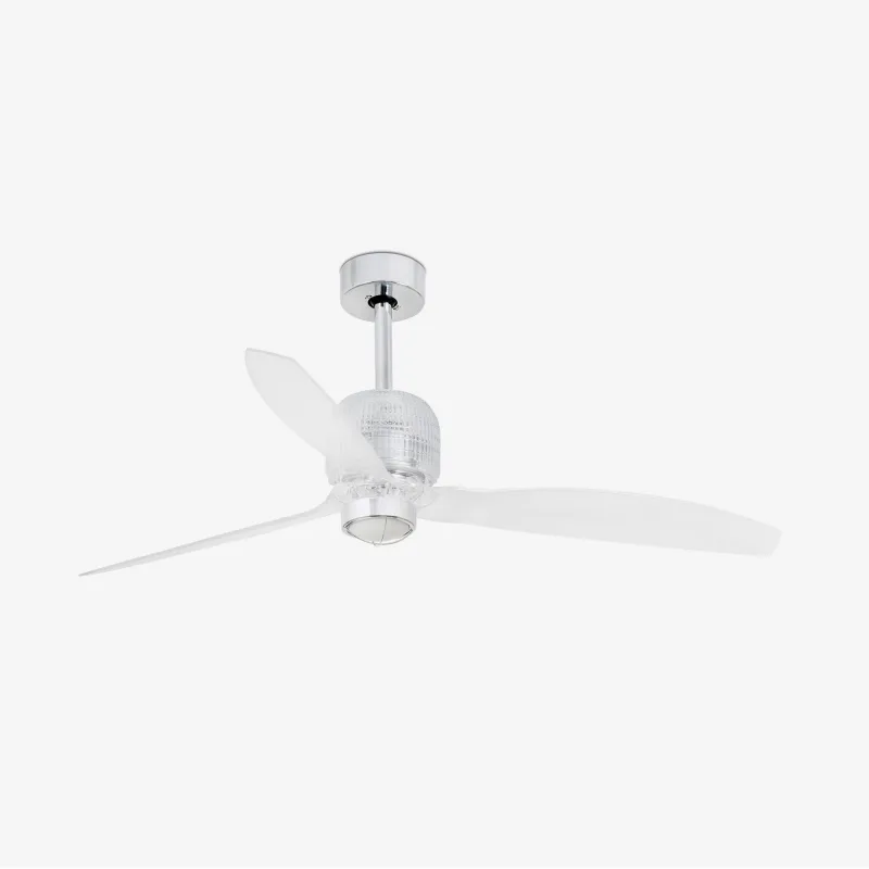 DECO FAN M LED Ventilateur chrome DC
