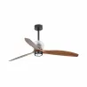 DECO FAN M LED Ventilateur noir/bois DC