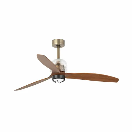 DECO FAN M LED Ventilateur or/bois DC