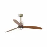 DECO FAN M LED Ventilateur or/bois DC
