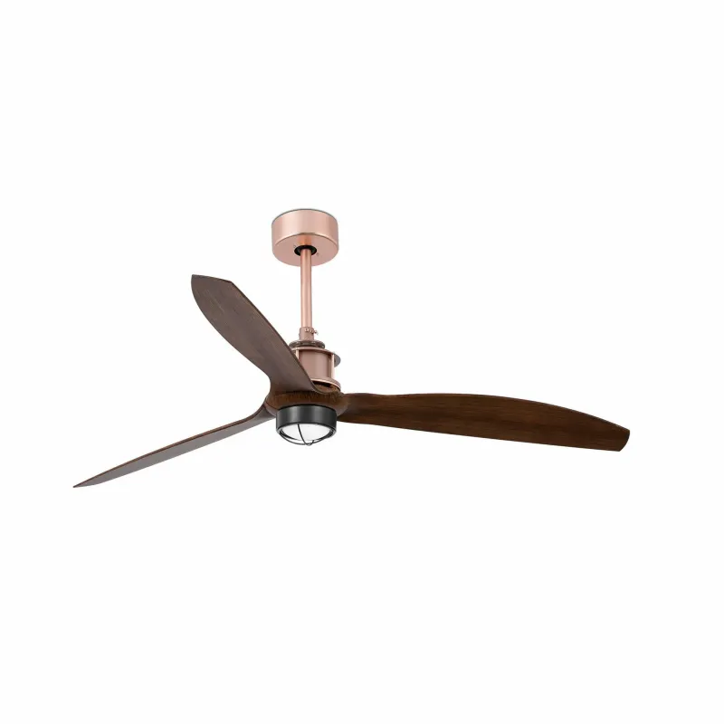 JUST FAN LED Ventilateur cuivre/bois DC