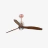 DECO FAN M LED Ventilateur cuivre/bois DC