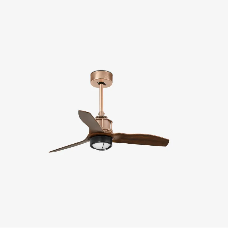 JUST FAN XS LED Ventilateur cuivre/bois 81cm