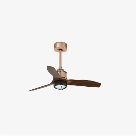 JUST FAN XS LED Ventilateur cuivre/bois 81cm