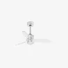 JUST FAN XS LED Ventilateur chrome/transparent 81cm