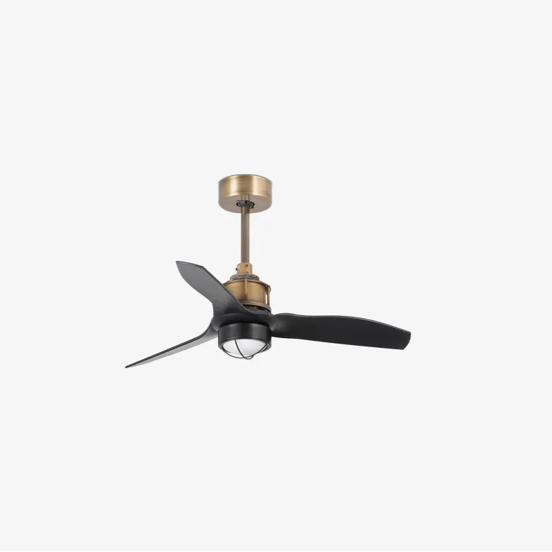 JUST FAN XS LED Ventilateur or vieilli/noir 81cm