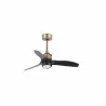 JUST FAN XS LED Ventilateur or vieilli/noir 81cm SMART