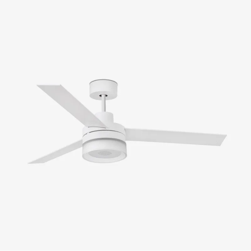 ICE L LED SPEAKER Ventilateur de plafon blanc avec haut-parleur
