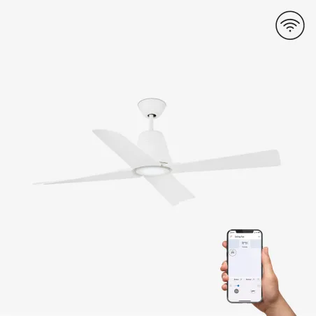 TYPHOON M LED Ventilateur blanc DC SMART