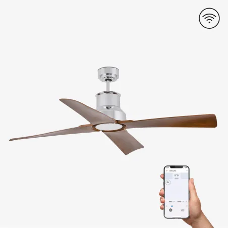 WINCHE M LED Ventilateur chrome DC SMART