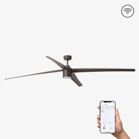 ATTOS XL LED Ventilateur marron DC SMART