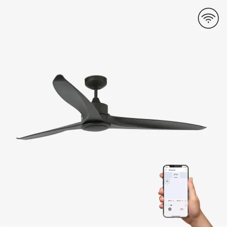 TONIC L LED Ventilateur marron DC SMART