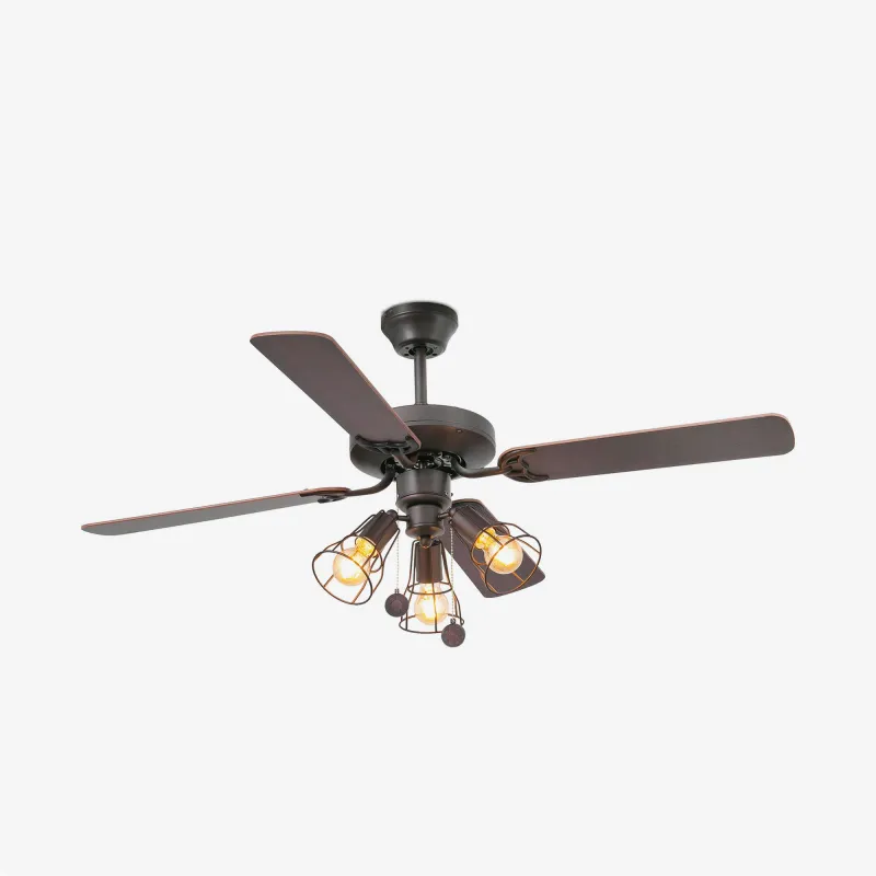 YAKARTA M LED Ventilateur marron