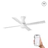 FRASER M LED Ventilateur blanc SMART