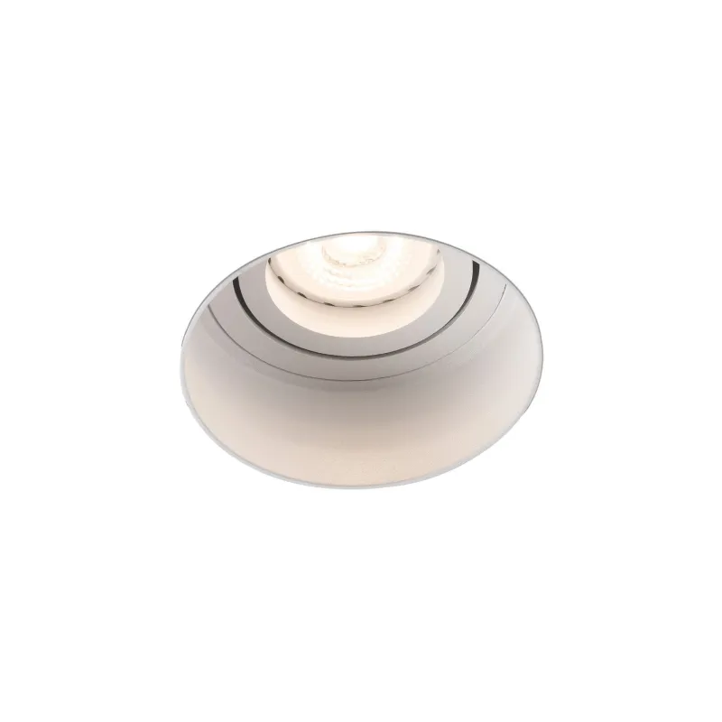 HYDE R Lampe encastrable blanche rond orientable sans encadrement