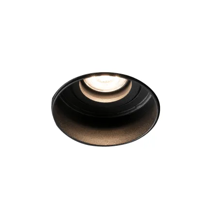 HYDE R Lampe encastrable noir rond orientable sans encadrement