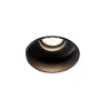 HYDE R Lampe encastrable noir rond orientable sans encadrement