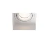HYDE SQ Lampe encastrable blanche carré orientable sans encadrement