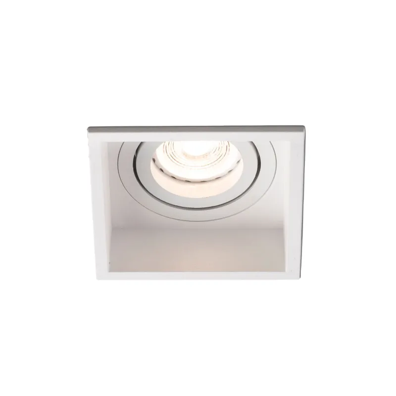 HYDE SQ Lampe encastrable blanche carré orientable