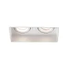 HYDE SQ 2L Lampe encastrable blanche carré orientable sans encadrement
