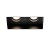 HYDE SQ 2L Lampe encastrable noir carré orientable sans encadrement