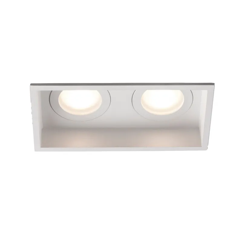 HYDE SQ 2L Lampe encastrable blanche carré