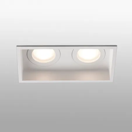 HYDE SQ 2L Lampe encastrable blanche carré