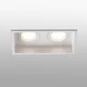 HYDE SQ 2L Lampe encastrable blanche carré