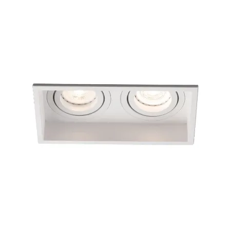 HYDE SQ 2L Lampe encastrable blanche carré orientable