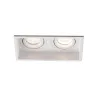 HYDE SQ 2L Lampe encastrable blanche carré orientable