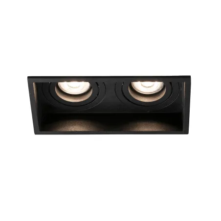 HYDE SQ 2L Lampe encastrable noir carré orientable