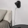 CORB Lampe applique noire GU10+USB