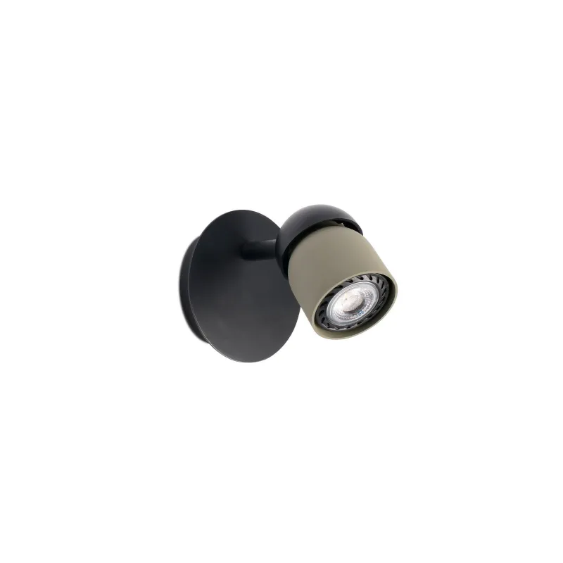 COCO Lampe applique noir/vert 1L