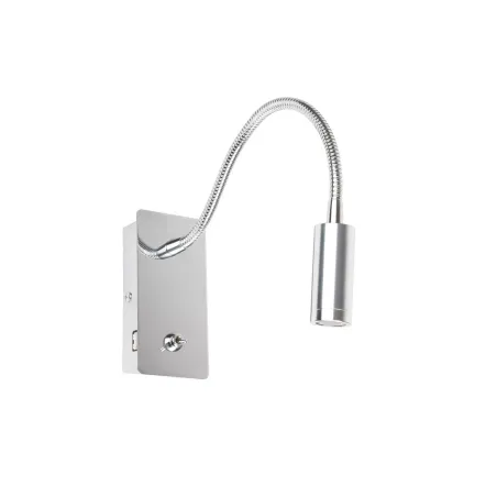 JULIET Lampe applique lecteur chrome avec USB