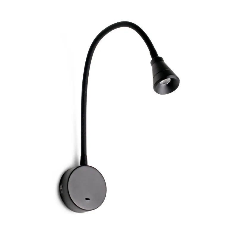 BEL Lampe applique lecteur noir