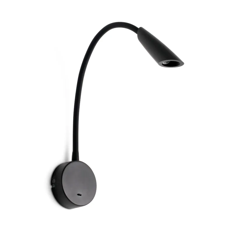 BOKEN Lampe applique lecteur noir