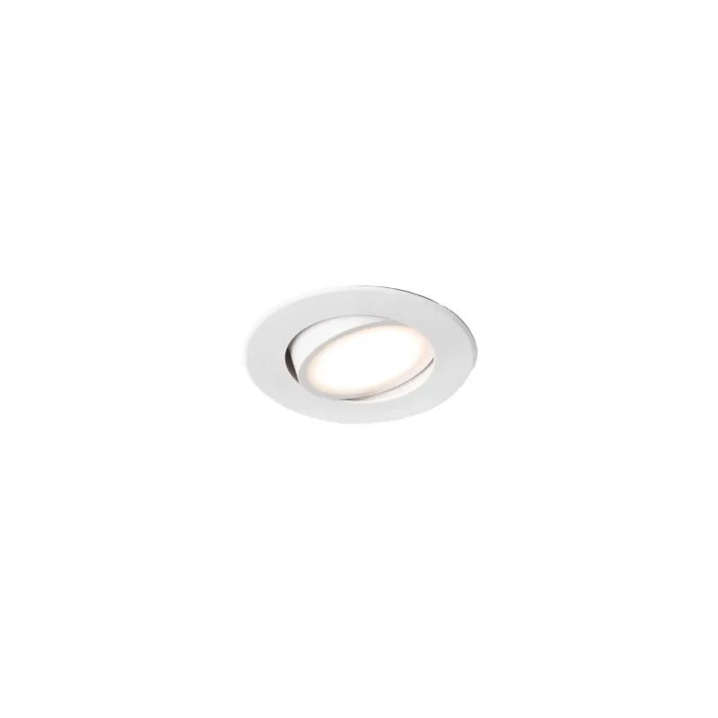 KOI Lampe encastrable orientable blanche