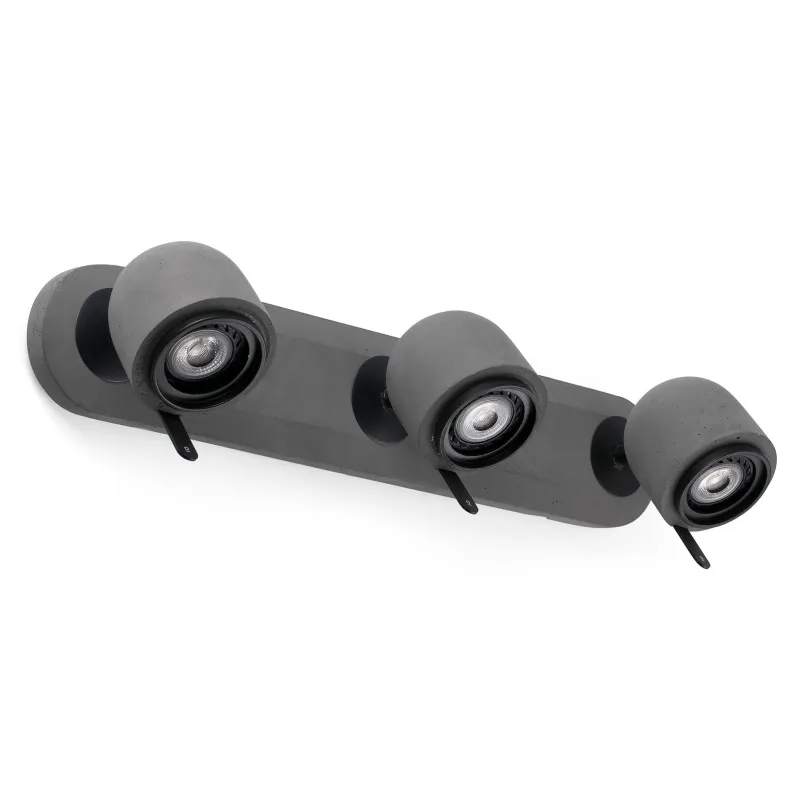 STONE 3L Lampe applique gris roche