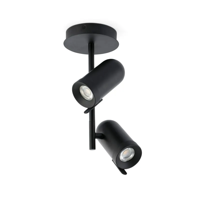 ORLEANS 2L Plafonnier noir