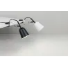 STUDIO Lampe avec pince noire et crème