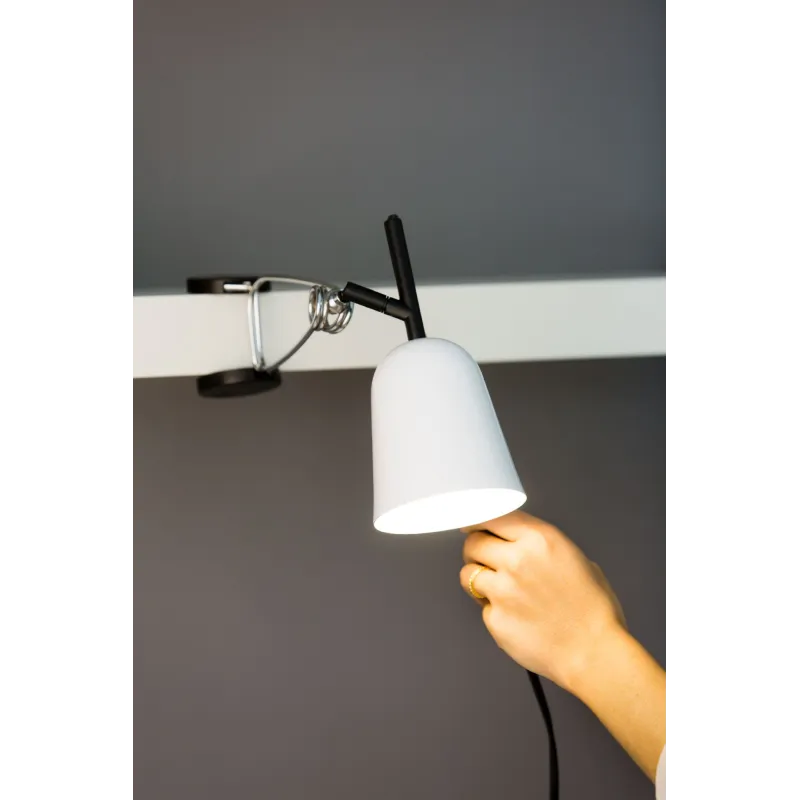 STUDIO Lampe avec pince blanche