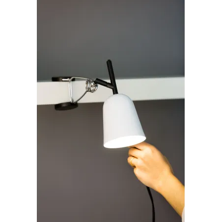 STUDIO Lampe avec pince blanche