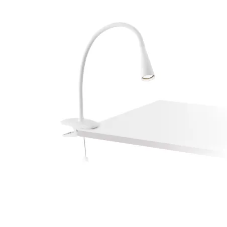 LENA Lampe avec pince blanche