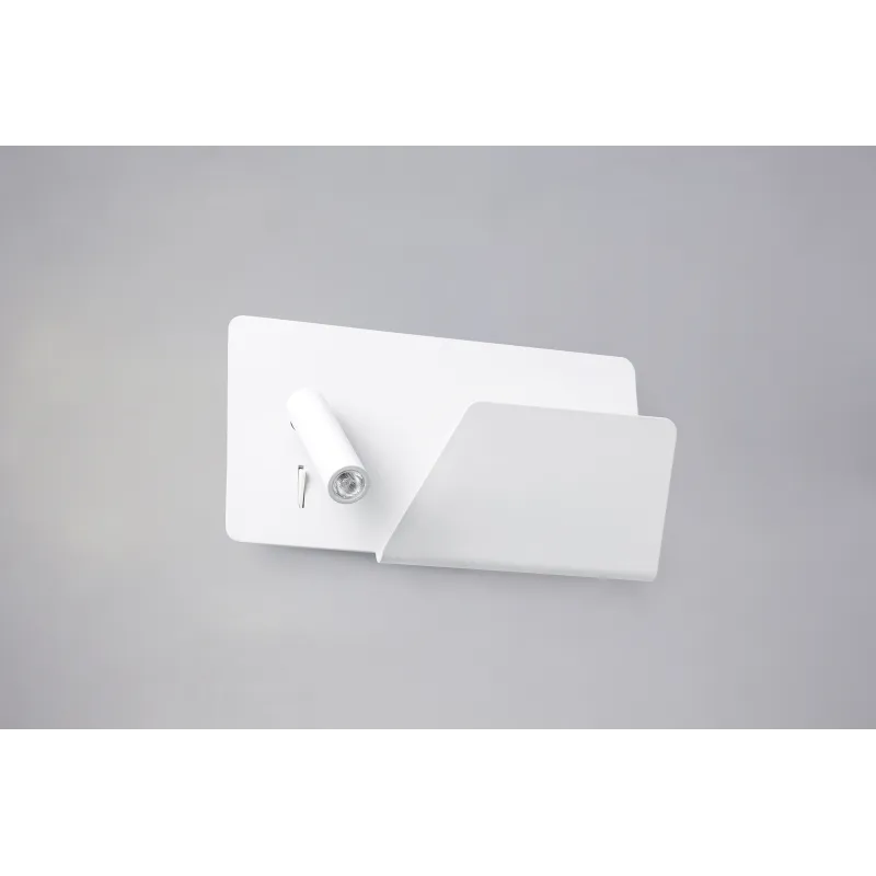 SUAU USB Lampe applique blanche avec lecteur droite