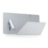 SUAU USB Lampe applique grise avec lecteur droite