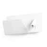 SUAU USB Lampe applique blanche avec lecteur gauche